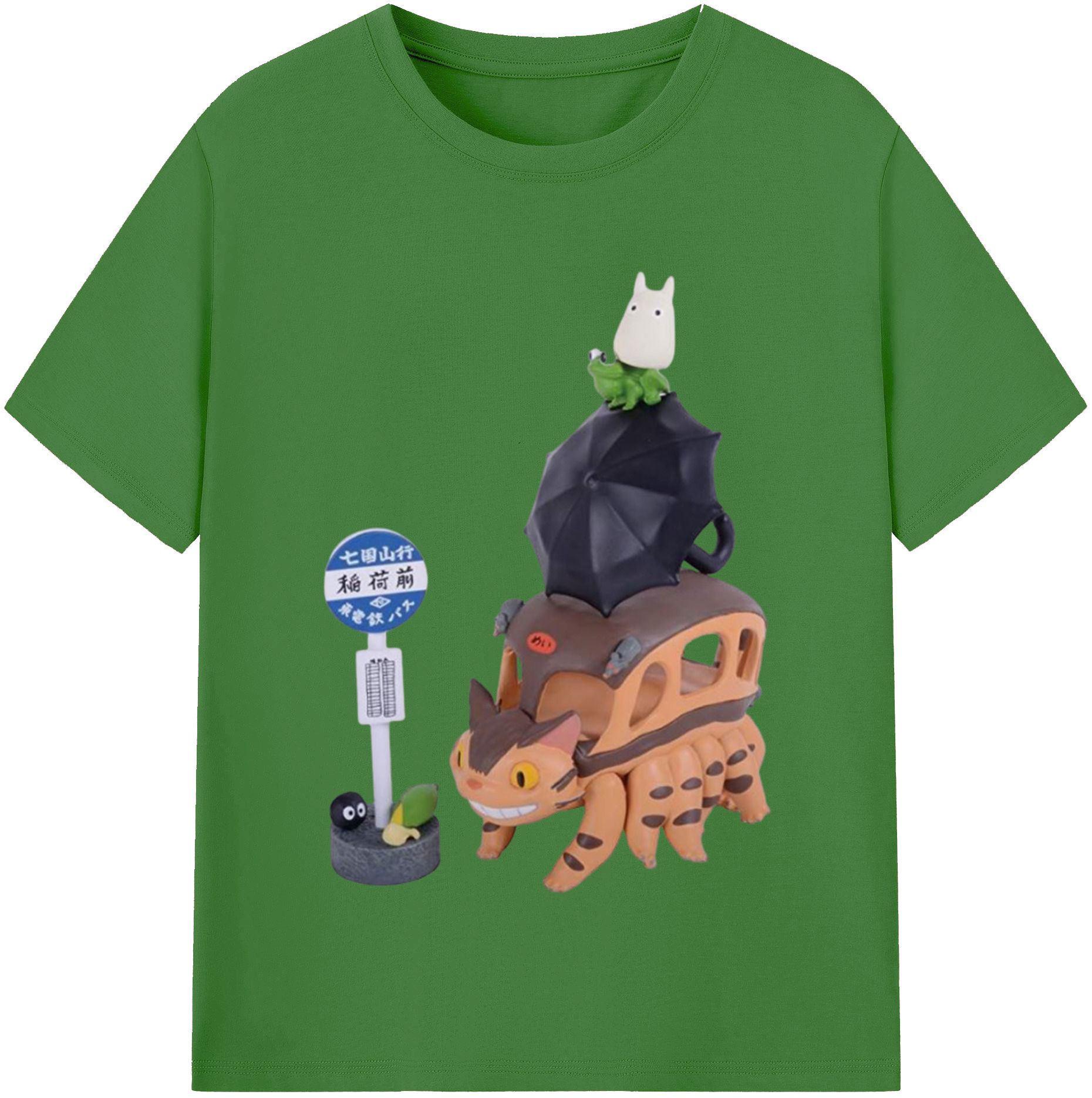 （画像用） となりのトトロ 草壁メイ 草壁サツキ My Neighbor Totoro Satsuki Kusakabe Mei Kusakabe レディースカジュアルプリントTシャツ（綿100％）